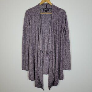 Barefoot Dreams Womens Bamboo Chic Lite Knit Cardigan Sz S/M Purple Lounge Comfy